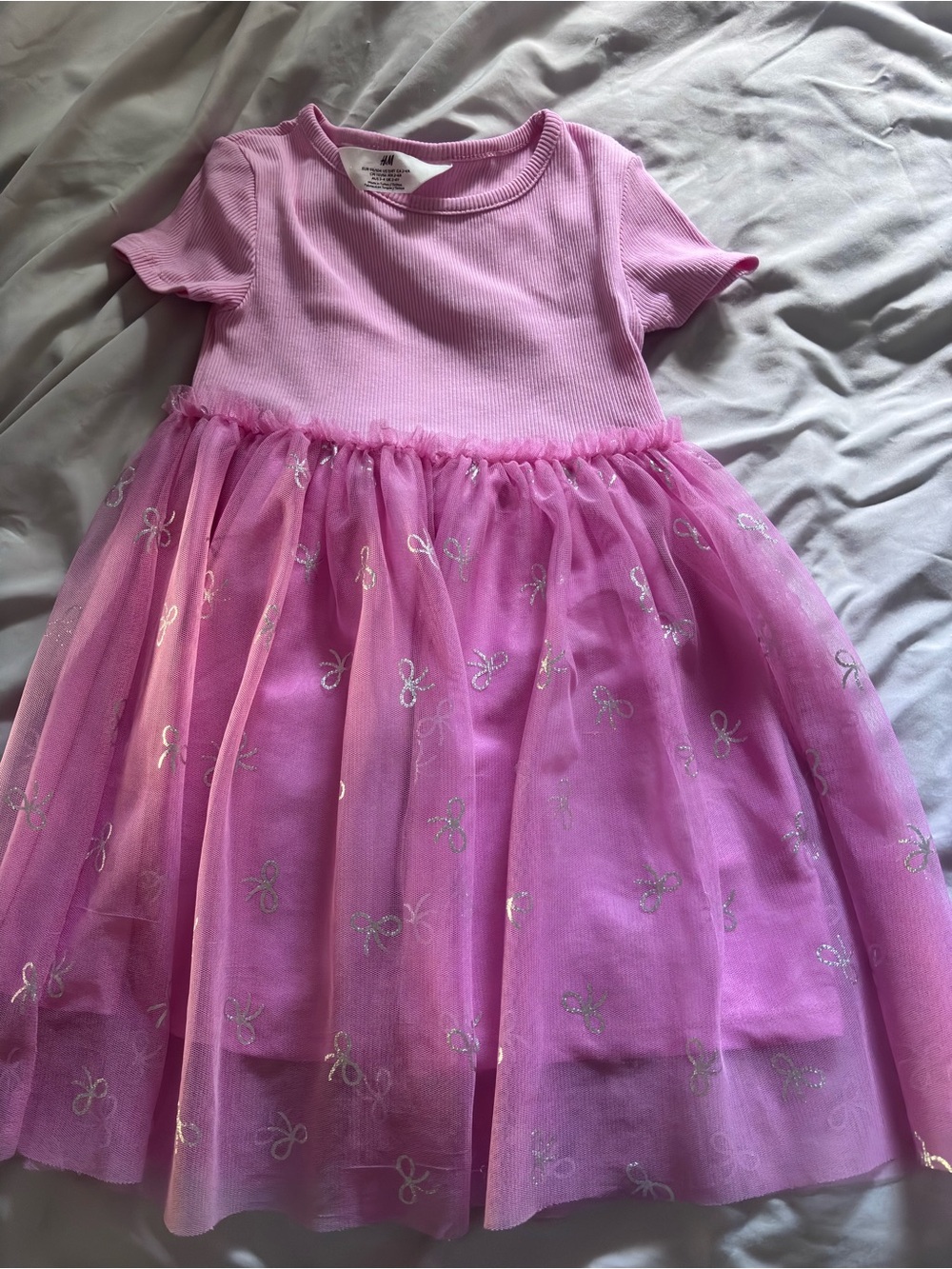 H&M Girls Lavender Crewneck Top
